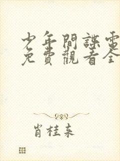 少年间谍电视剧免费观看全集高清