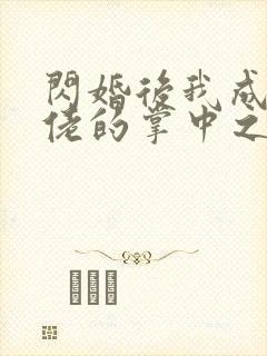 闪婚后我成了大佬的掌中之物高清观看