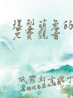 爆裂萌兔的漫画免费观看