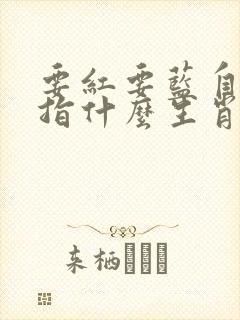 要红要蓝自己挑指什么生肖