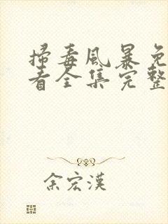 扫毒风暴免费观看全集完整版电视剧