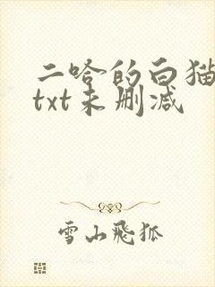 二哈的白猫师尊txt未删减