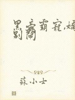 黑帝霸宠,娇妻别闹