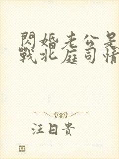 闪婚老公是豪门战北庭司情短剧