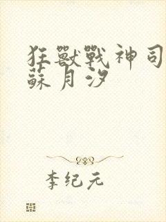 狂兽战神司空靖苏月汐