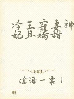 冷王宠妻神医狂妃且娇甜