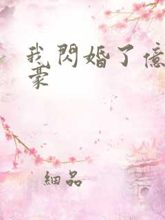 我闪婚了亿万富豪
