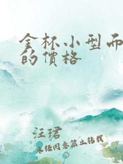 金杯小型面包车的价格