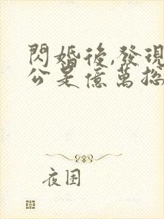 闪婚后,发现老公是亿万总裁 小说
