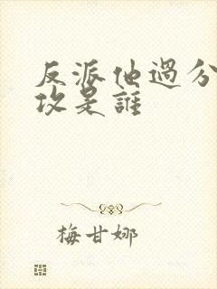 反派他过分美丽攻是谁