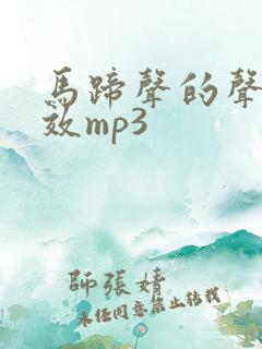 马蹄声的声音音效mp3