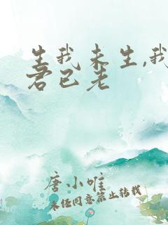 生我未生,我生君已老