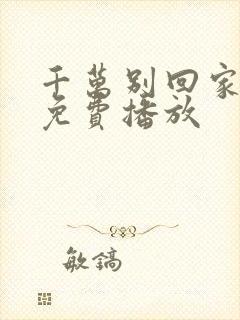 千万别回家电影免费播放