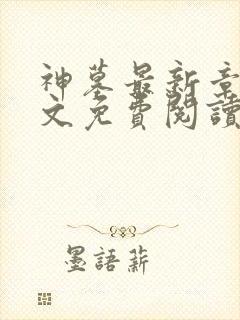 神墓最新章节全文免费阅读无弹窗