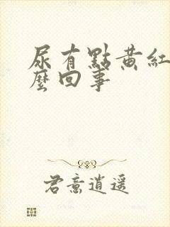 尿有点黄红色怎么回事