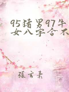95猪男97牛女八字合不合