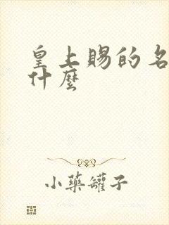 皇上赐的名字叫什么