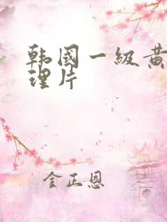 韩国一级黄色伦理片