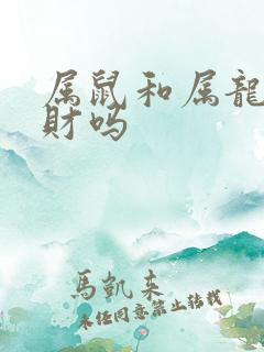 属鼠和属龙的合财吗