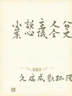 小说主人公乔梁叶心仪全文免费阅读