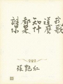 谁都知道我在等你是什么歌