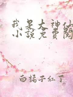我是大神仙时江小说免费阅读