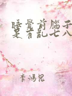 睡觉前脑子里总是有乱七八糟的画面