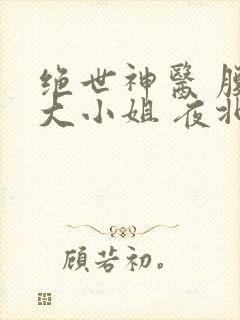 绝世神医 腹黑大小姐 夜北