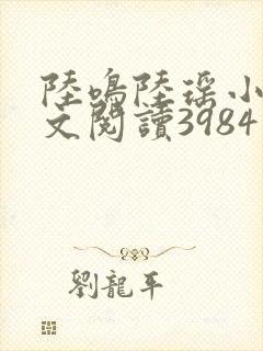 陆鸣陆瑶小说全文阅读3984章