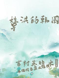 姓洪的韩国女明星