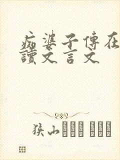 痴婆子传在线阅读文言文