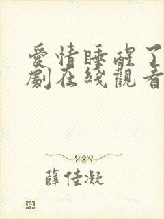 爱情睡醒了电视剧在线观看免费
