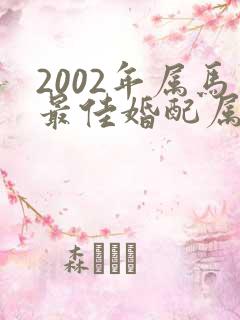 2002年属马最佳婚配属相