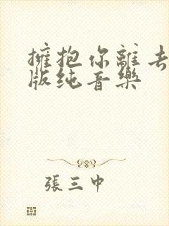 拥抱你离去dj版纯音乐