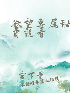 欲望专属秘书免费观看