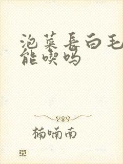 泡菜长白毛了还能吃吗