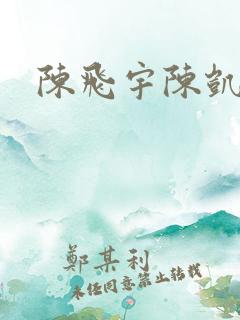 陈飞宇陈凯歌