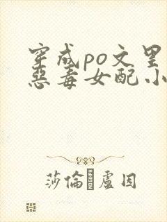 穿成po文里的恶毒女配小说