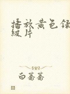 播放黄色录像一级片