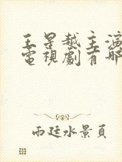 王星越主演过的电视剧有哪些