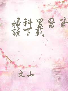 妇科男医萧九小说下载