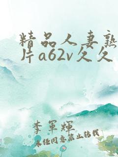 精品人妻熟女毛片a62v久久