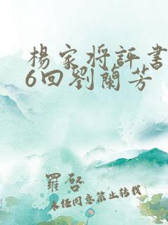 杨家将评书136回刘兰芳