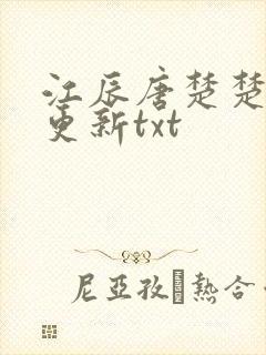 江辰唐楚楚最新更新txt