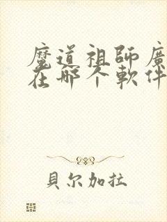 魔道祖师广播剧在哪个软件听