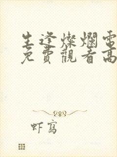 生逢灿烂电视剧免费观看高清