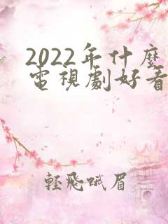 2022年什么电视剧好看