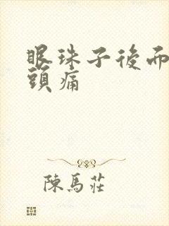 眼珠子后面胀痛头痛