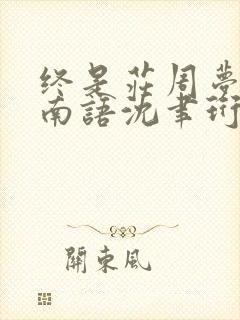 终是庄周梦了蝶南语沈聿珩小说