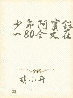 少年阿宾钰慧1～80全文在